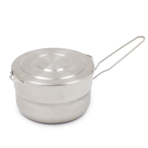Campfire Stainless Steel Mess Pot, 1.5 Litre Capacity