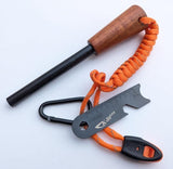 Fire Starter with Handcrafted Wood Handle