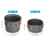 6pcs Camping Cookware Kit