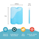 Cool Coolers by Fit & Fresh - 4 Pack XL Slim Ice Packs