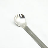 Titanium Long Handle Spork with Polished Bowl