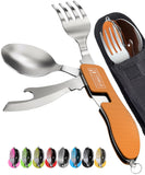 4-in-1 Camping Cutlery - 2 Pack Set