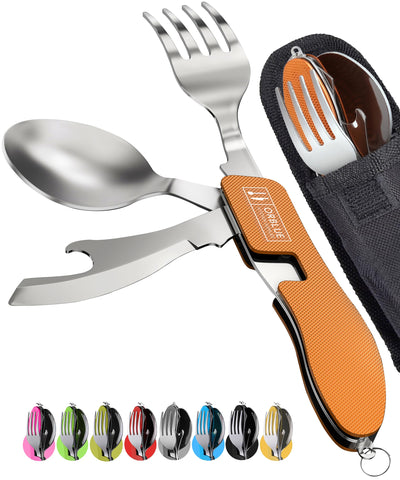 4-in-1 Camping Cutlery - 2 Pack Set