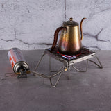 Folding Campfire Grill with Legs - Stainless Steel